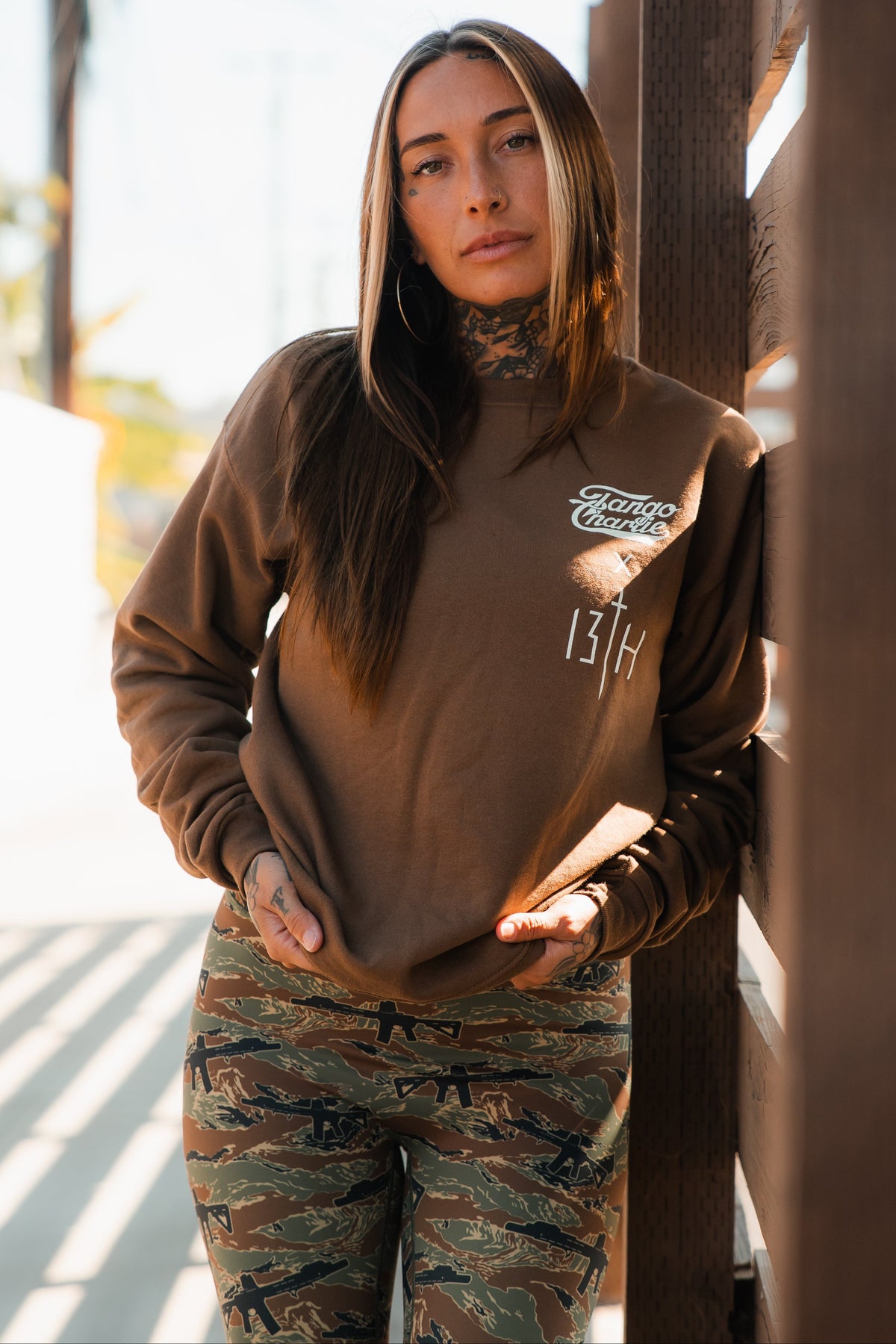 Lift Heavy. Pray Hard. - Crewneck by Tango Charlie Apparel