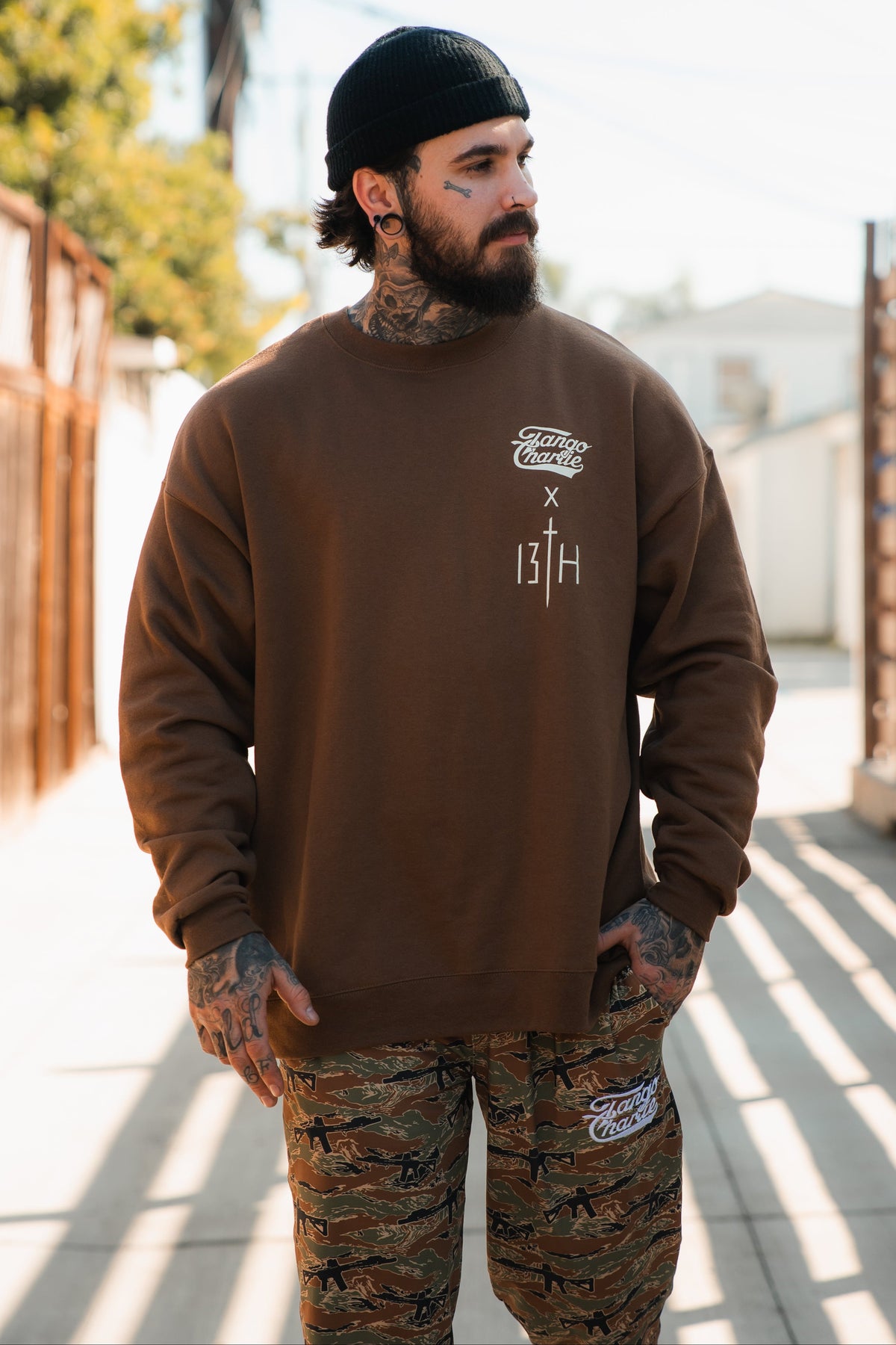 Lift Heavy. Pray Hard. - Crewneck by Tango Charlie Apparel