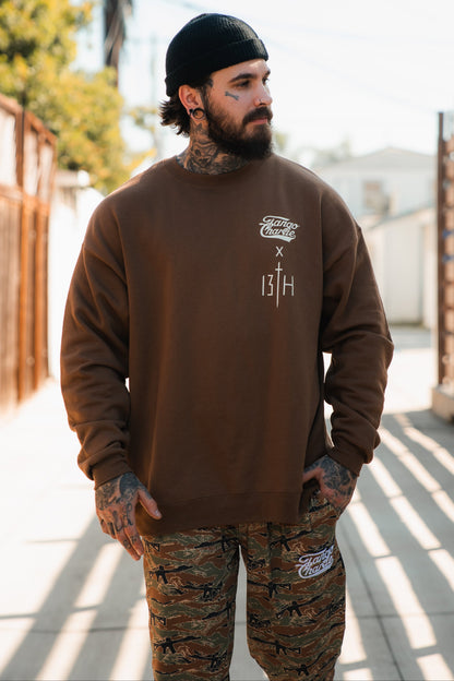 Lift Heavy. Pray Hard. - Crewneck by Tango Charlie Apparel