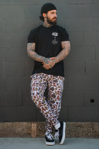 Lift Heavy. Pray Hard. - Black Tee by Tango Charlie Apparel