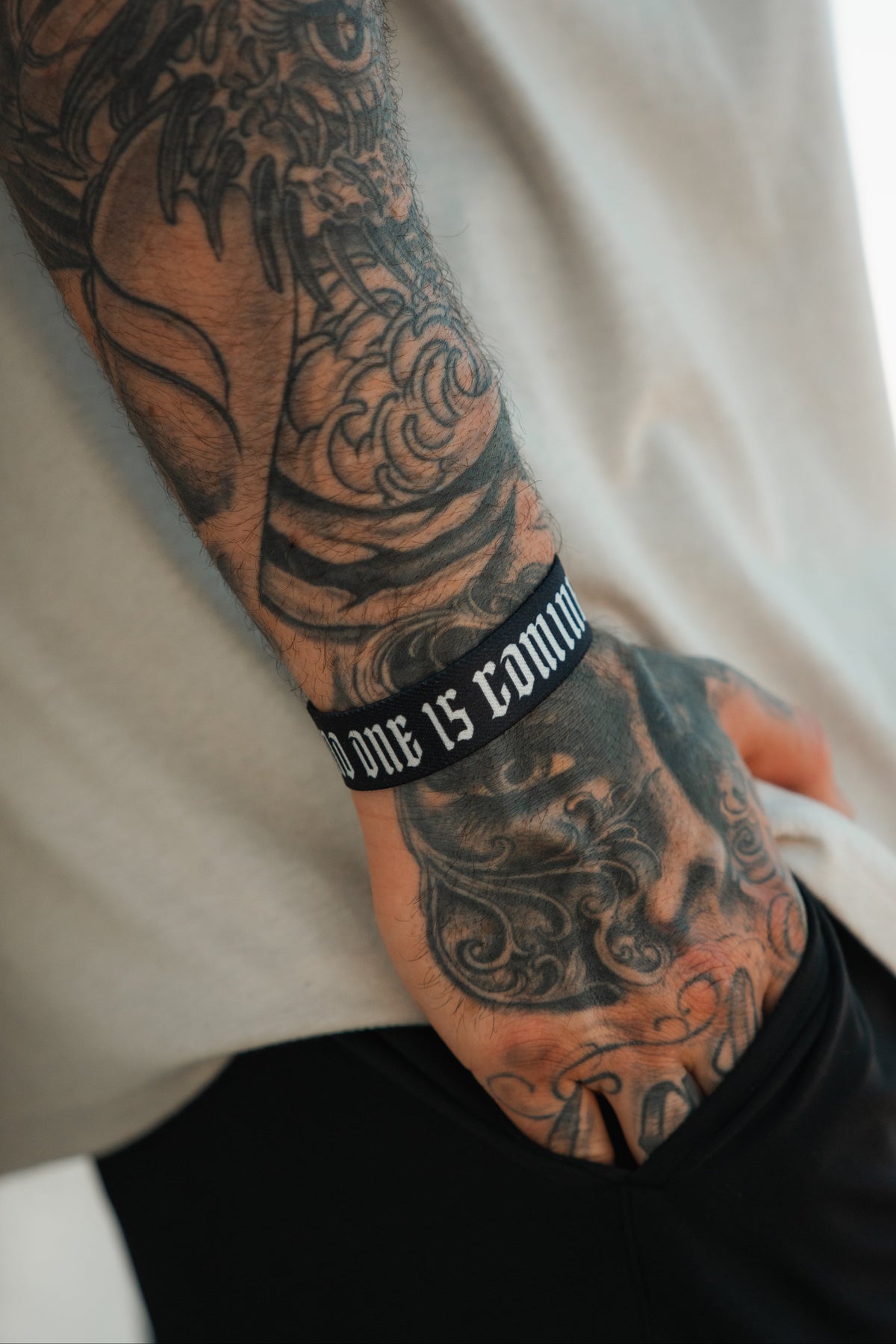 No One Is Coming To Save You - Wristband by Tango Charlie Apparel