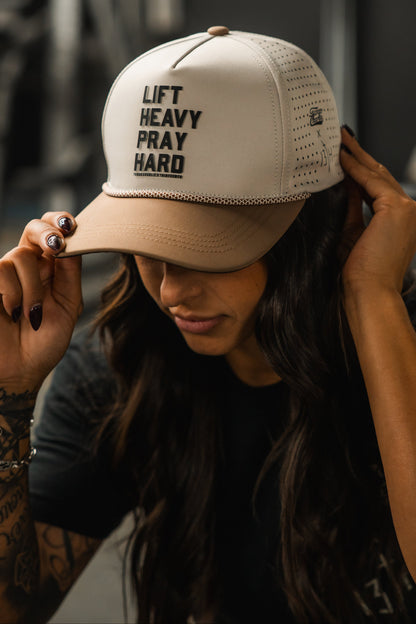 Lift Heavy. Pray Hard. Hydro - Snapback Hat by Tango Charlie Apparel