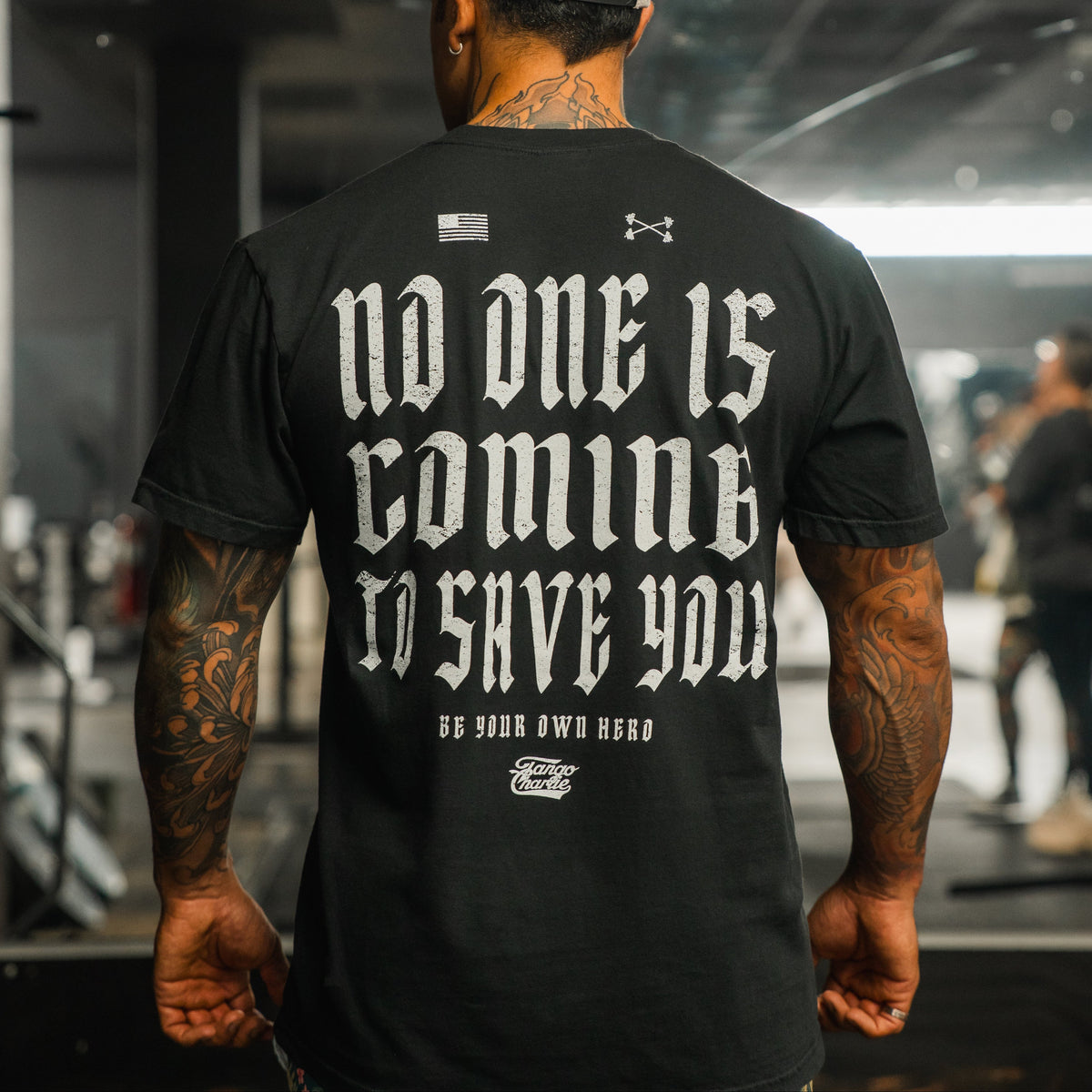 No One Is Coming To Save You - Premium Tee by Tango Charlie Apparel