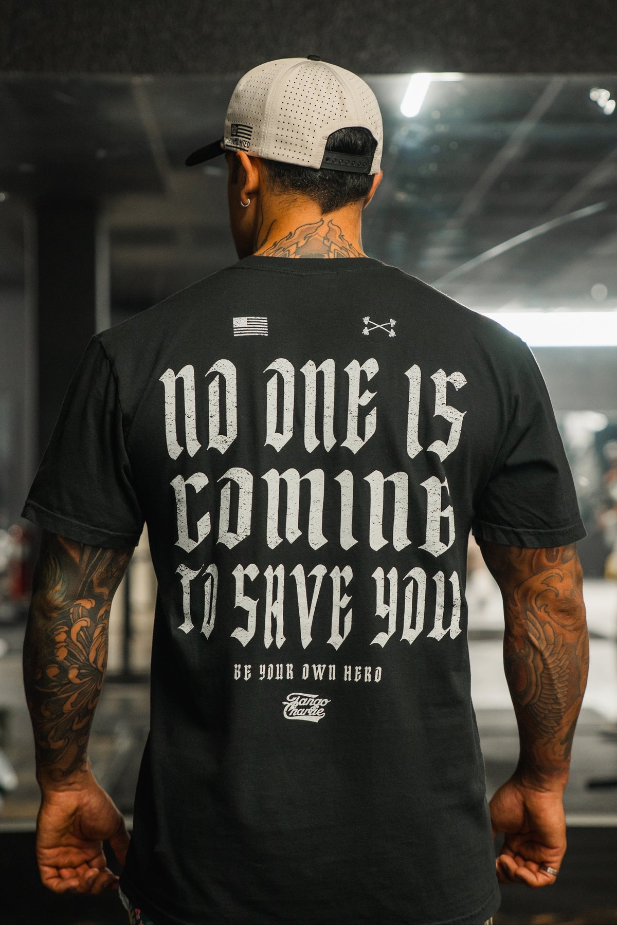 No One Is Coming To Save You - Premium Tee by Tango Charlie Apparel
