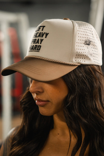 Lift Heavy. Pray Hard. Hydro - Snapback Hat by Tango Charlie Apparel