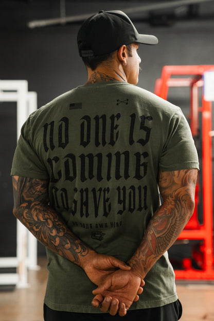 No One Is Coming To Save You Hemp - Premium Tee by Tango Charlie Apparel