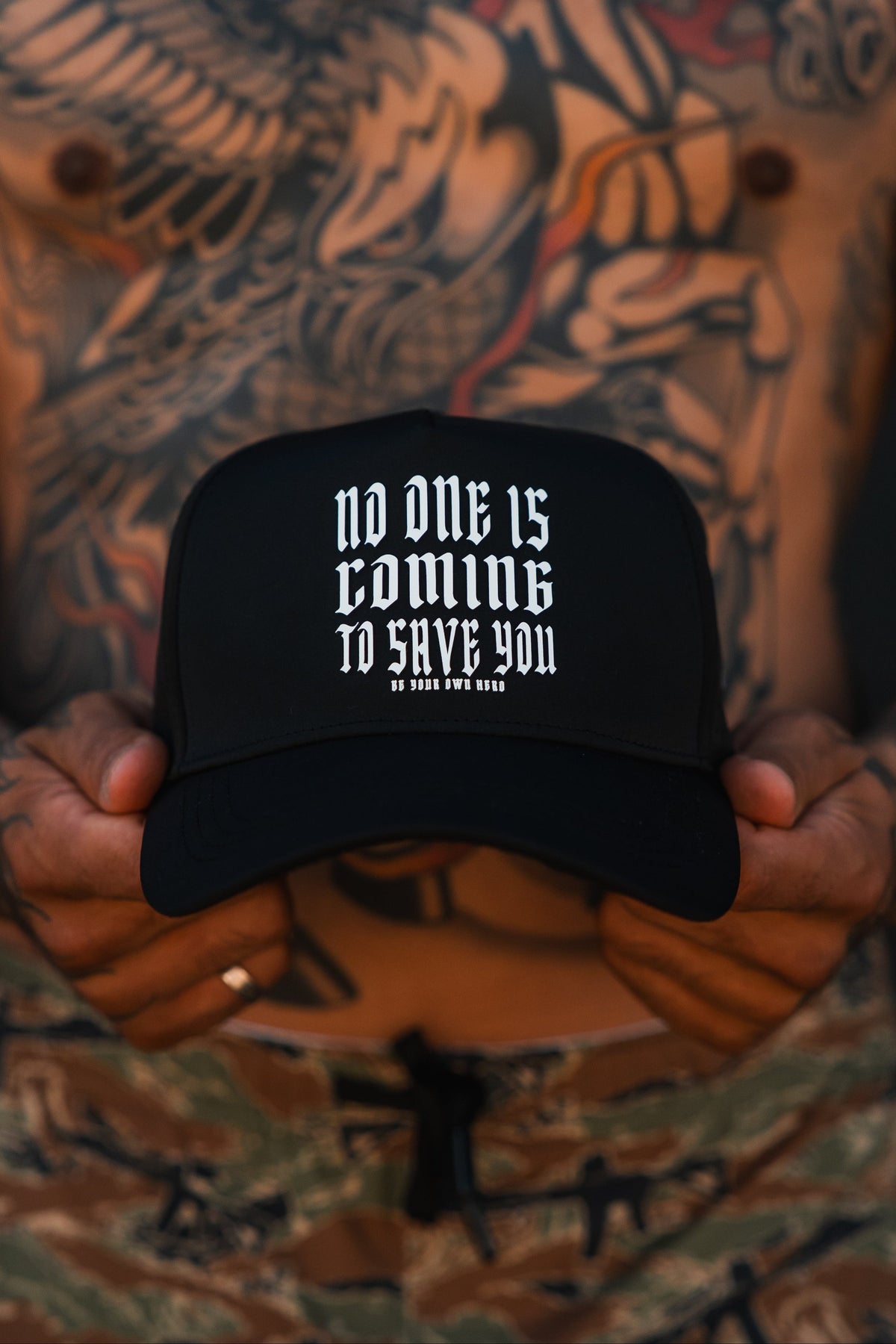 No One Is Coming To Save You Hydro - Snapback Hat by Tango Charlie Apparel