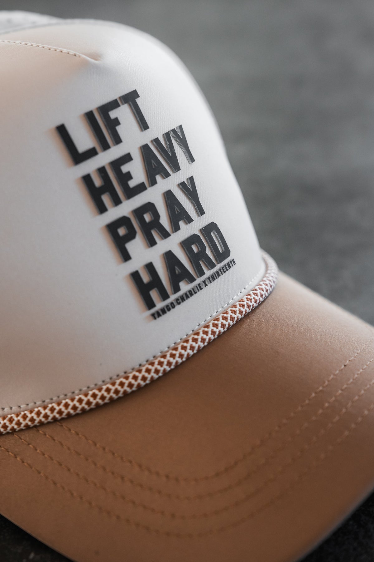 Lift Heavy. Pray Hard. Hydro - Snapback Hat by Tango Charlie Apparel