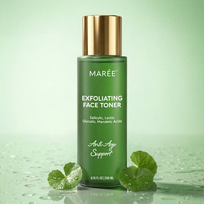 Daily Glow exfoliating face toner with AHA and BHA