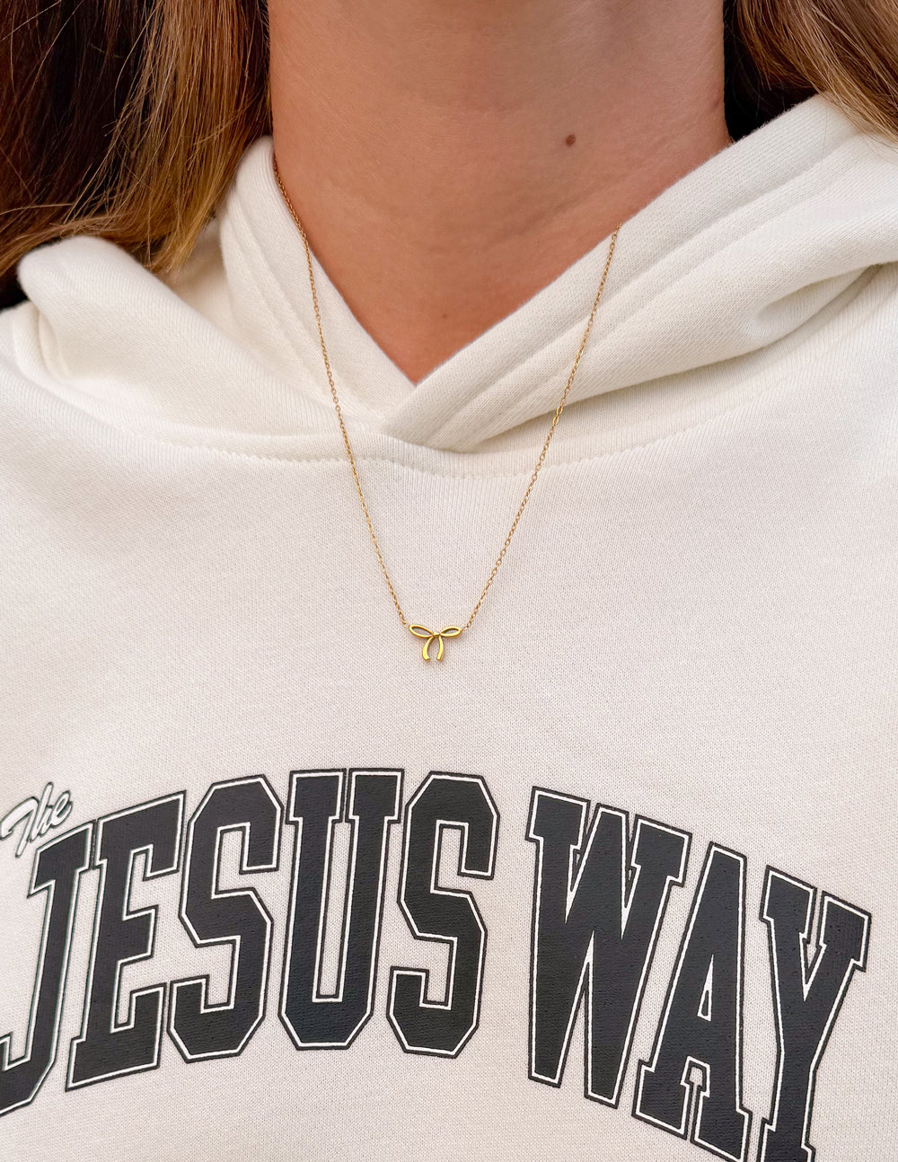 Dainty Bow Necklace by Elevated Faith
