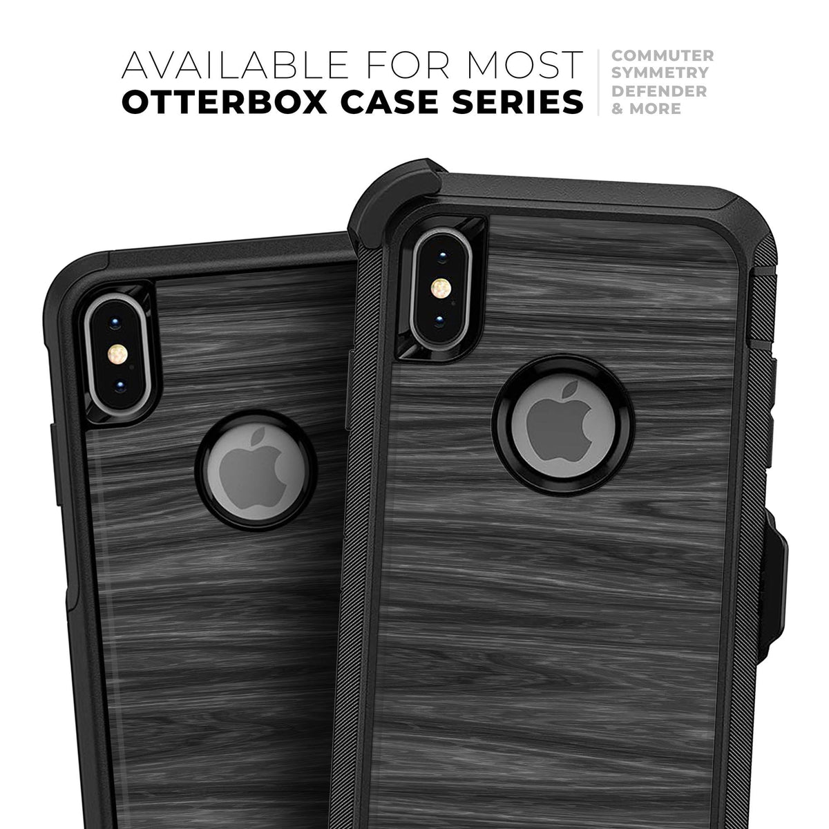 Dark Slate Wood - Skin Kit for the iPhone OtterBox Cases by Blue Leto