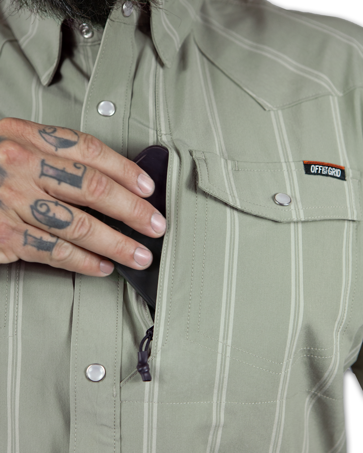Daryll SS Shirt - Sage Green by Off The Grid Surplus