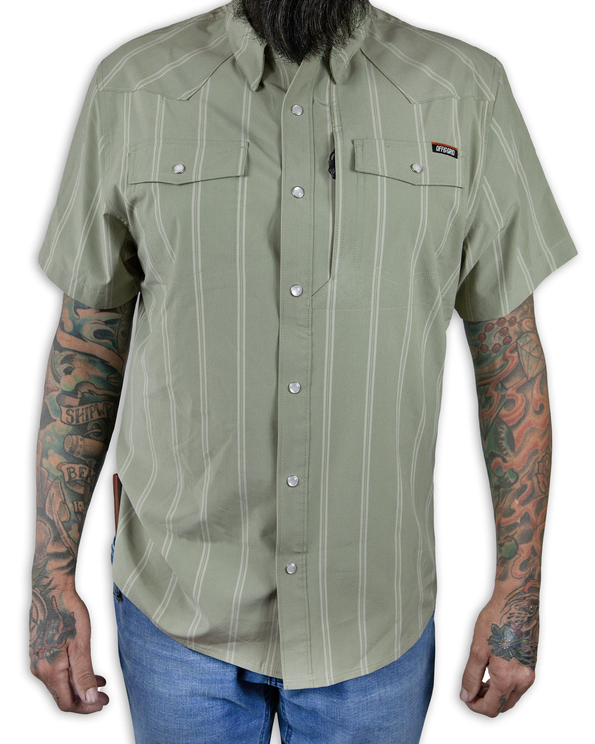 Daryll SS Shirt - Sage Green by Off The Grid Surplus