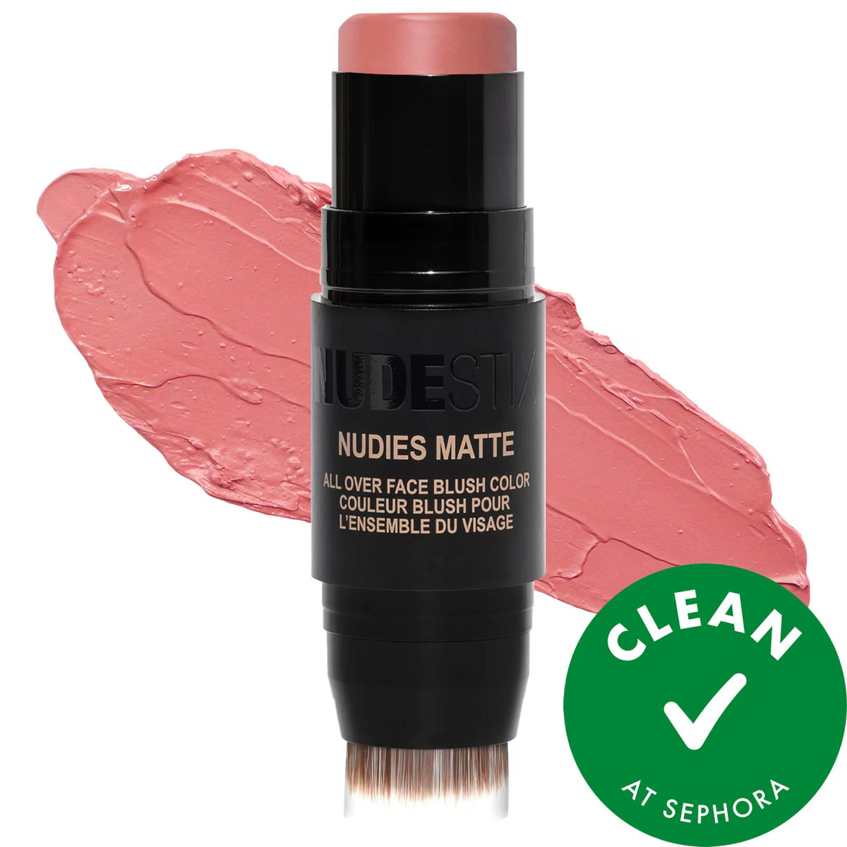 Nudies Cream Blush Stick - Natural Matte Color, Vegan & Hypoallergenic Multi-Tasking Makeup by Beauty Care Bag