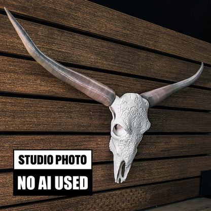 ADG42 Decorative Steer Skull and Horns Western Wall Decor by Active Doodie Gear­®