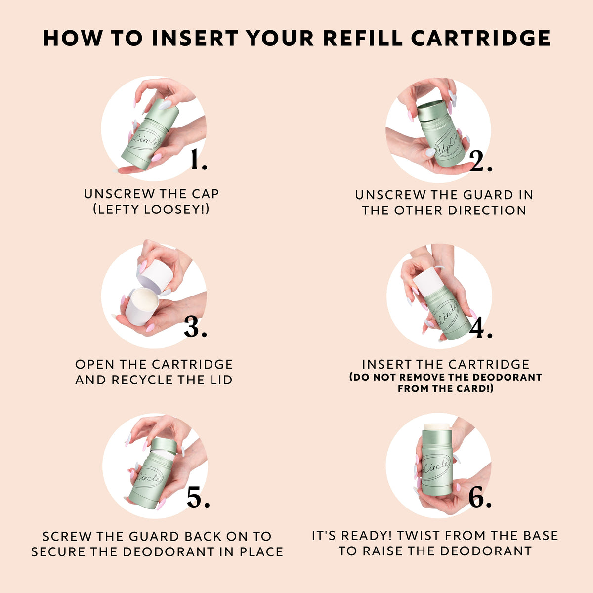 How to use UpCircle deodorant refills