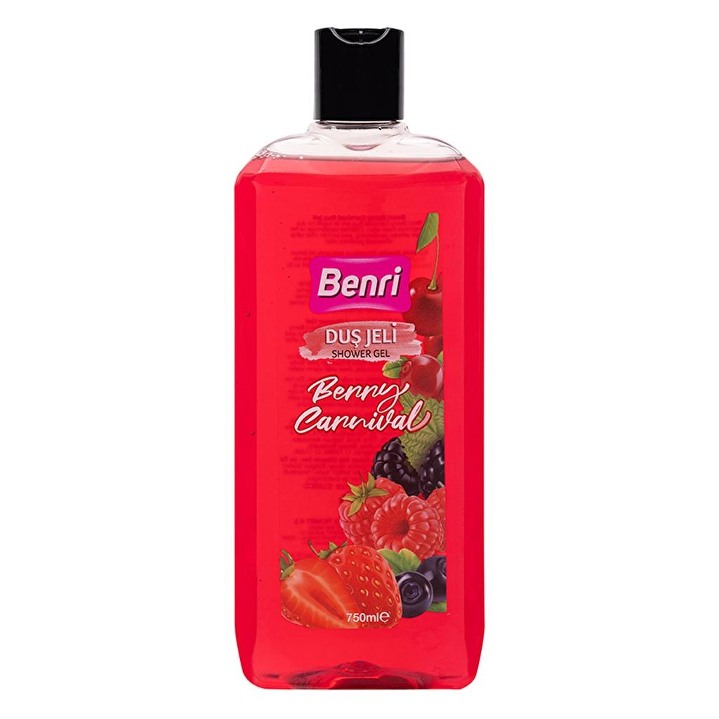 Benri Berry Carnival Shower Gel for Fresh Skin 750 ml by Beauty Care Bag