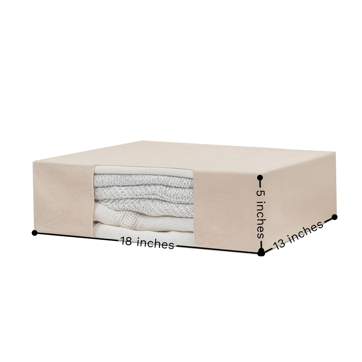 Cotton canvas cashmere storage bags – view 4