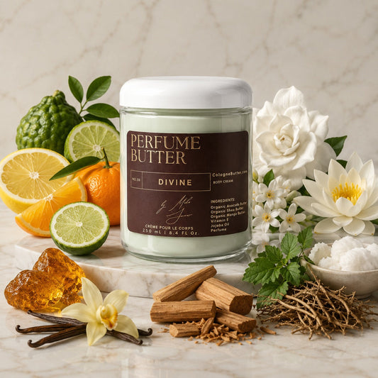 DIVINE – The Luxury Body Butter Perfume | Radiant Citrus, Floral & Warm Vanilla Scent | Elegant Fragrance for Women & Men | Perfume Butter by CB