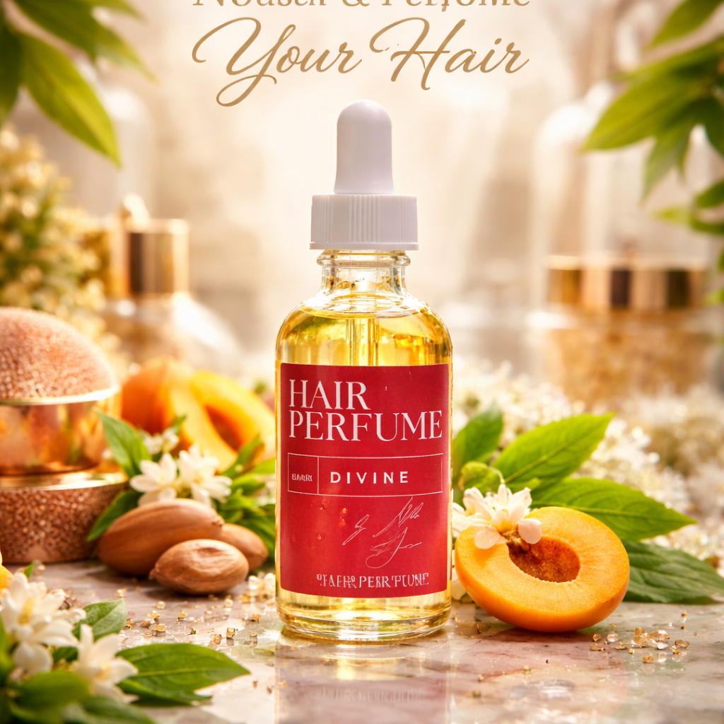 Hair Perfume Oil – Nourishing Fragrance Hair Oil | Argan, Jojoba & Jamaican Black Castor Oil | Soft, Smooth & Shiny Hair | Cologne Butter by CB