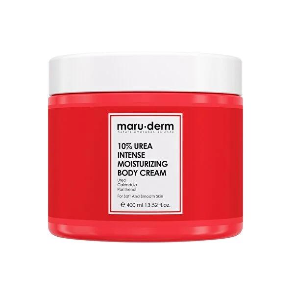 Maruderm 10% Urea Moisturizing Body Cream: Deep Hydration, Smooths Dry Skin & Reduces Strawberry Legs - 400ml by Beauty Care Bag