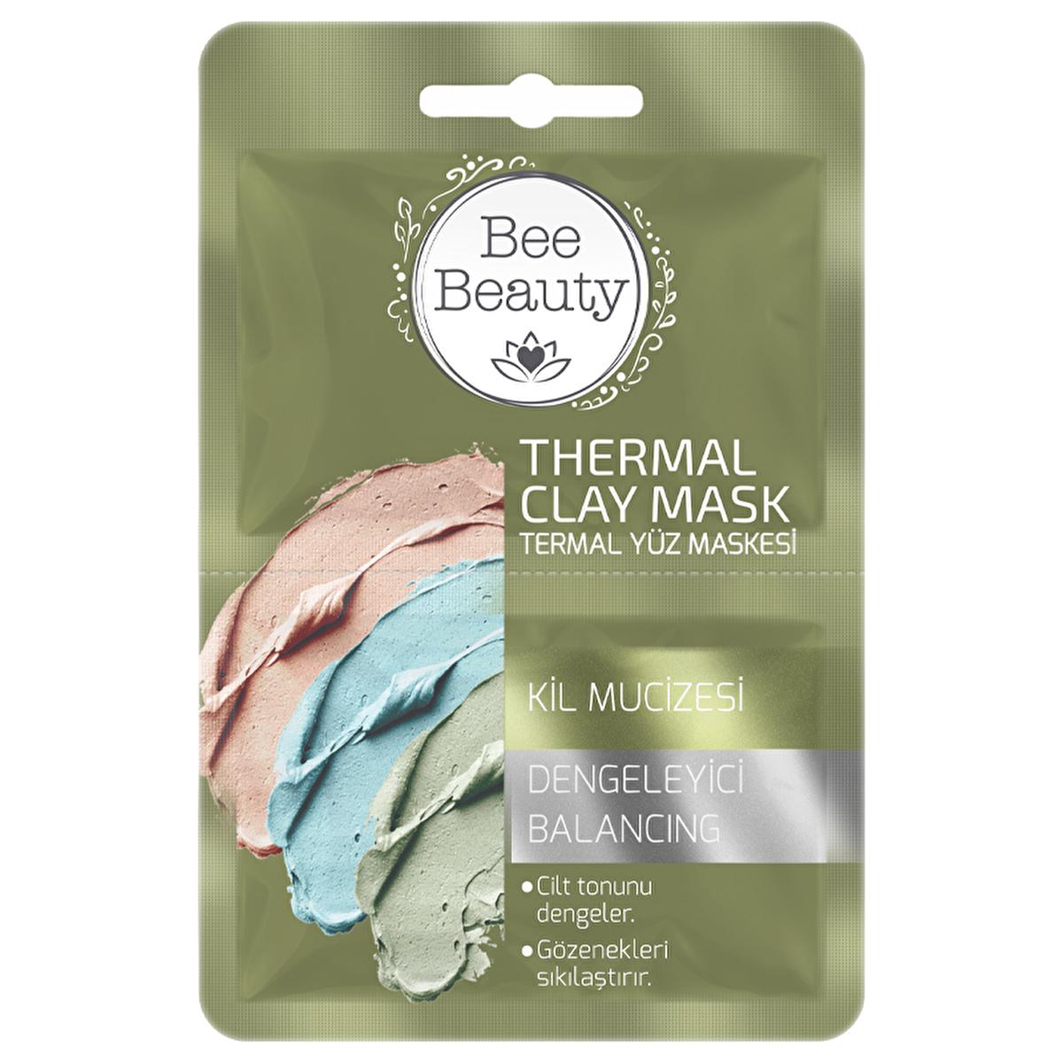 Bee Beauty thermal clay face mask for acne-prone skin, 2 x 5 ml