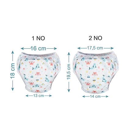 Sevi Bebe Breathable Potty Training Pants for Toddlers - Eco-Friendly, Reusable Training Pants for Boys and Girls (10-15 kg) by Beauty Care Bag