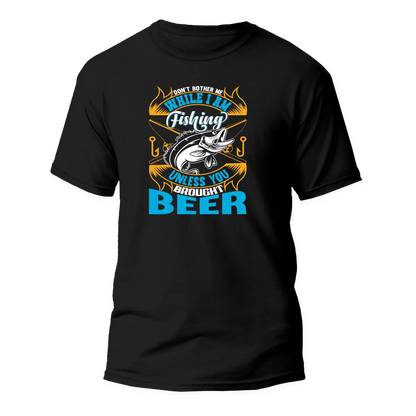 Don't Bother Me While I'm Fishing Man T-Shirt by Outdoorzees
