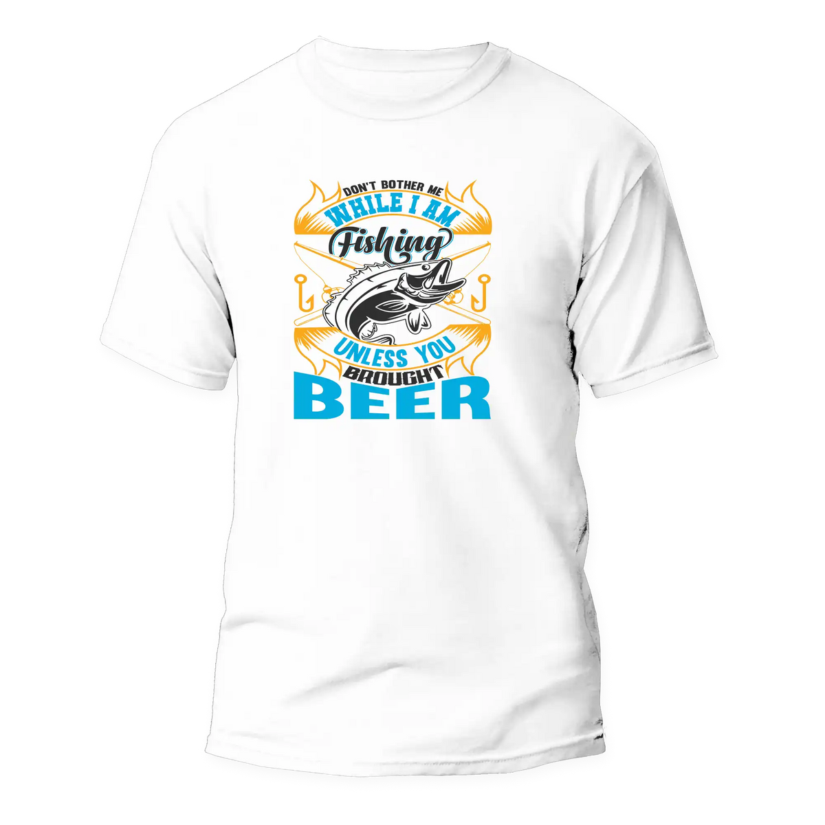 Don't Bother Me While I'm Fishing Man T-Shirt by Outdoorzees