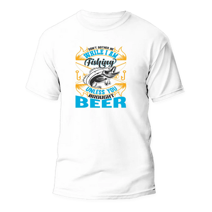 Don't Bother Me While I'm Fishing Man T-Shirt by Outdoorzees
