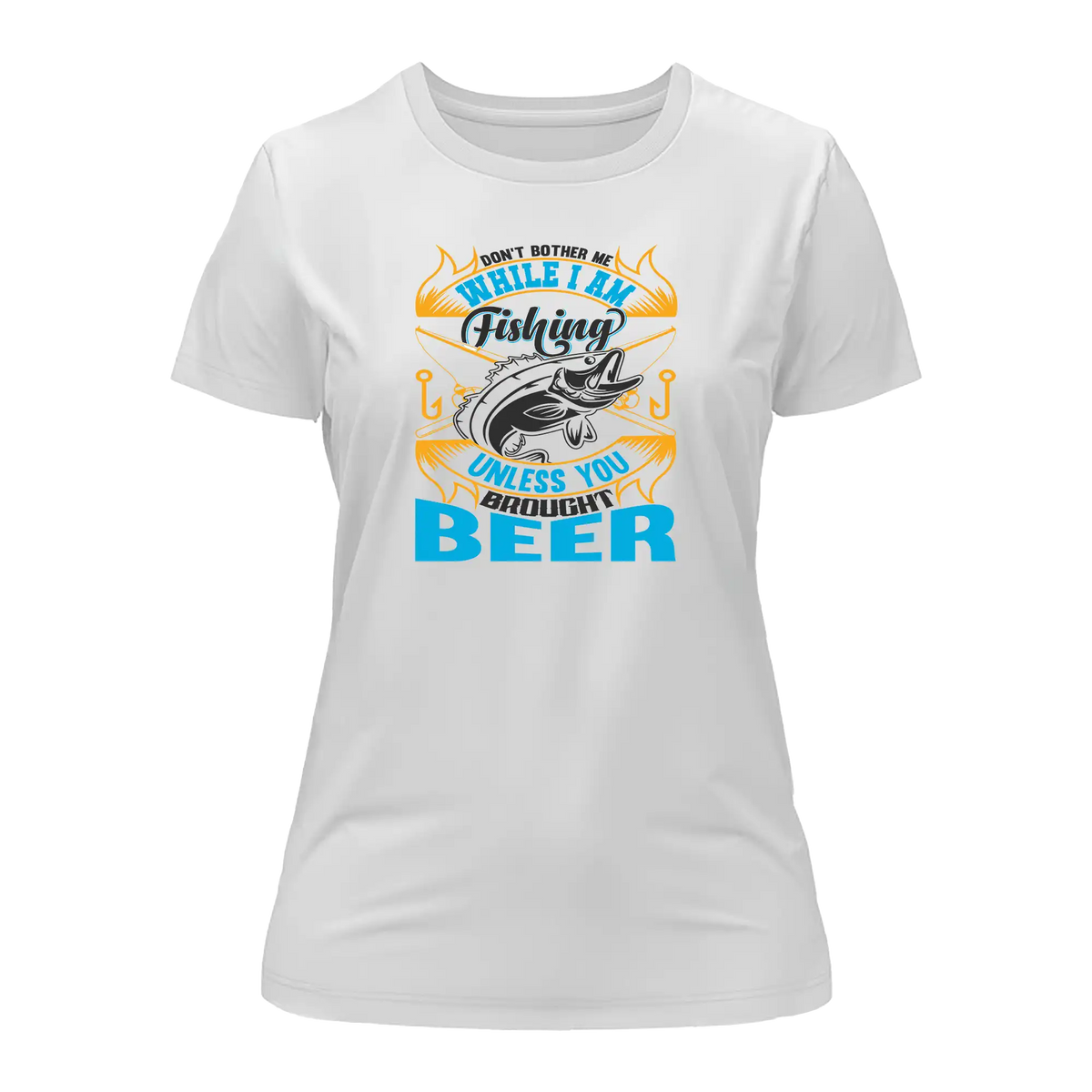 Don't Bother Me While I'm Fishing T-Shirt for Women by Outdoorzees