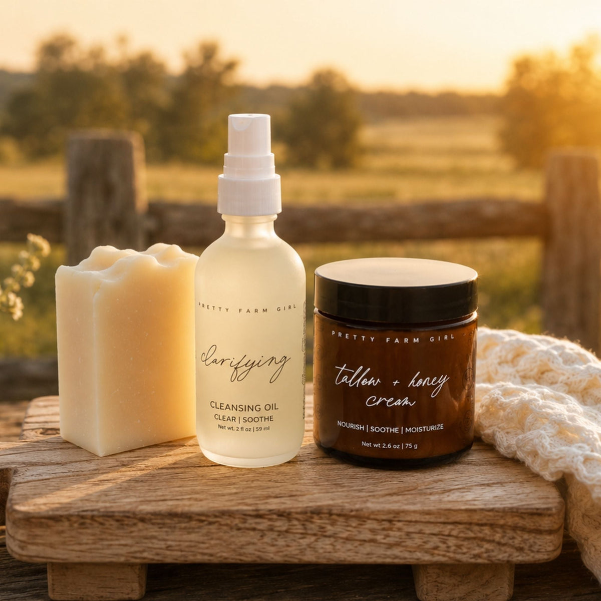 Double Cleansing Kit: Soothing by Pretty farm girl