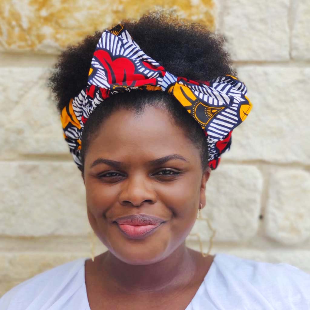 African print knot headband – view 2