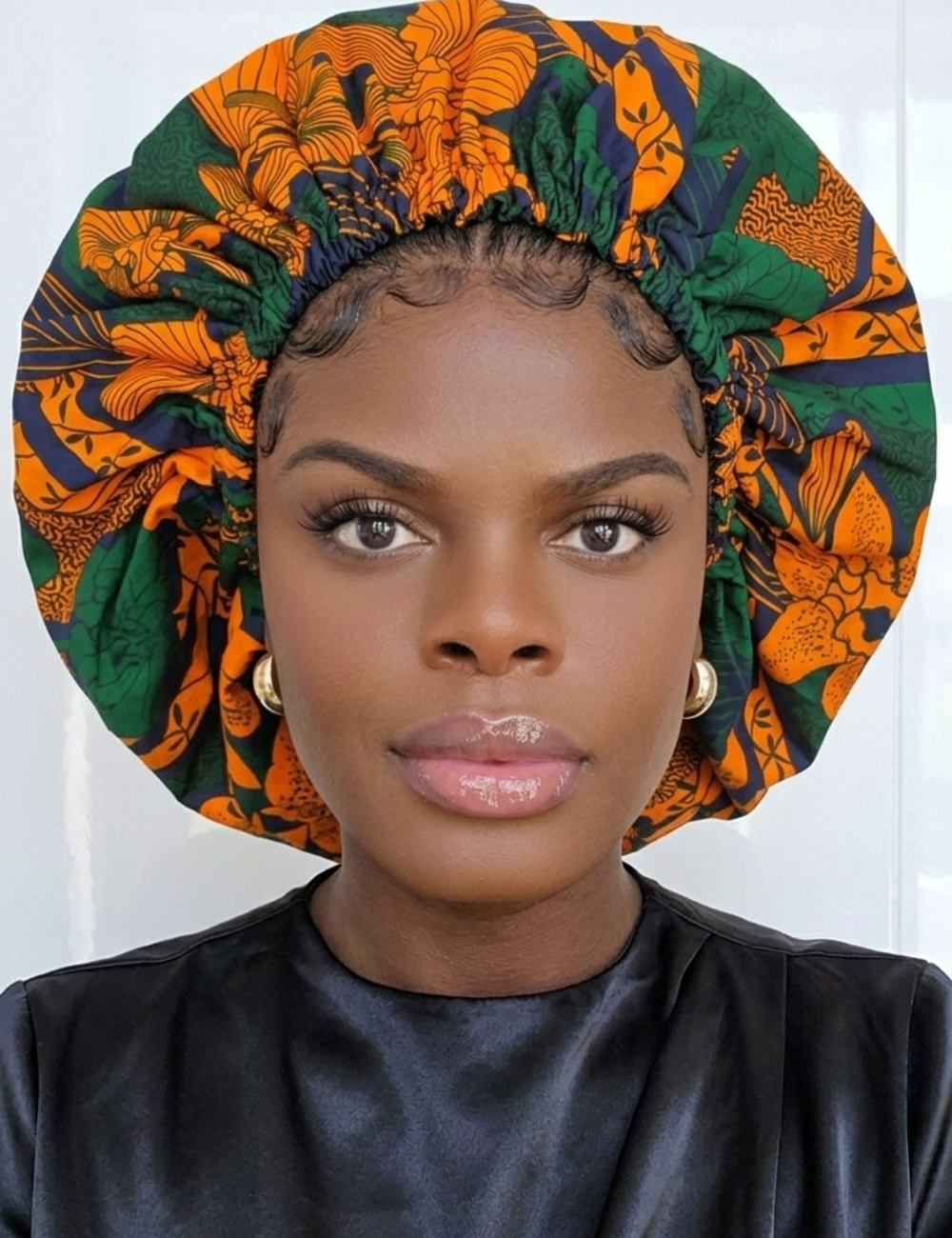 Large silk lined Kente bonnet – view 3
