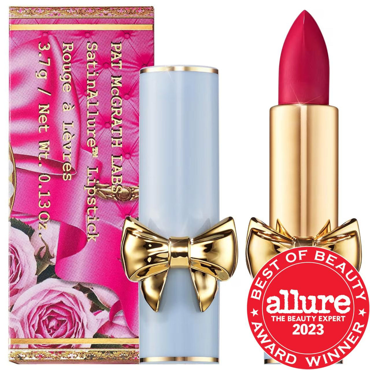 SatinAllureª Hydrating Satin Lipstick: Luminous, Creamy Color with Botanical Collagen & Passion Fruit Extract | Paraben, Phthalate, Sulfate-Free by Beauty Care Bag