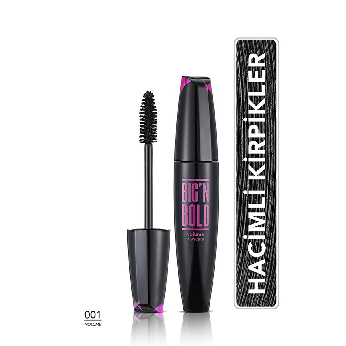Flormar Big N Bold Volumizing Mascara - Dramatic Eyelash Enhancement, Long-Lasting, Waterproof Option by Beauty Care Bag