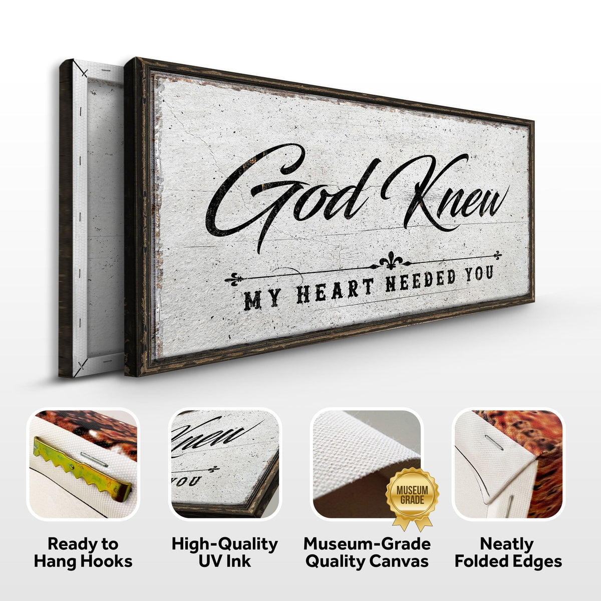 God Knew Sign by Tailored Canvases