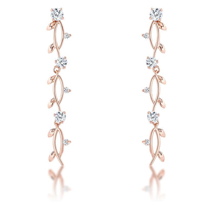Avera 1.1Ct Vine Design Plated Earrings by Avera Group