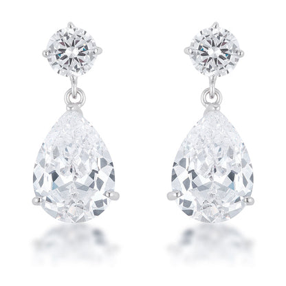 Shimmering CZ Earrings by Avera Group