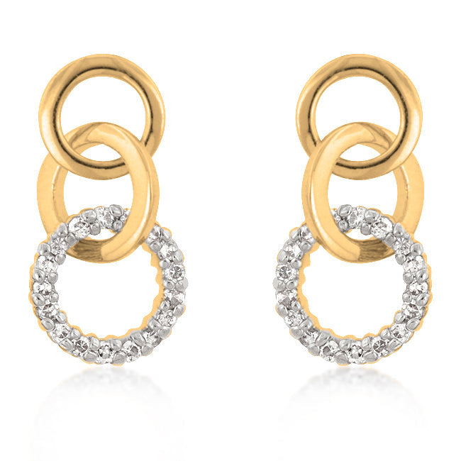 Finish Triplet Hooplet Earrings by Avera Group