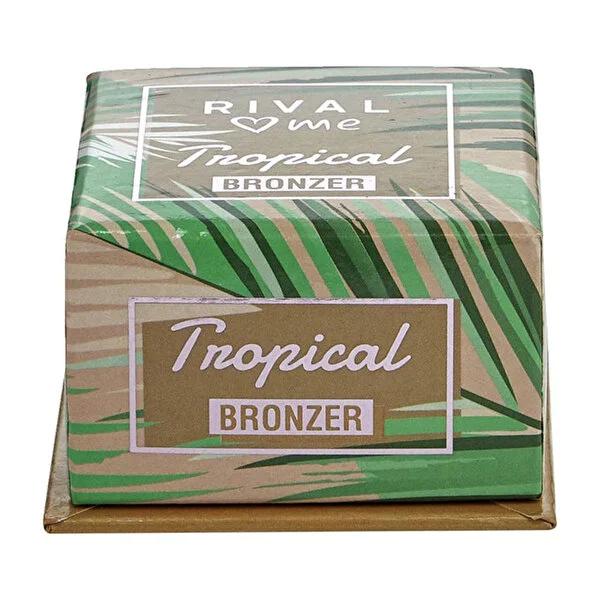 Rival Loves Me Tropikal Bronzer No:01 Waikiki - Chocolate Scented Bronzer Powder for Natural Tan, 6g by Beauty Care Bag