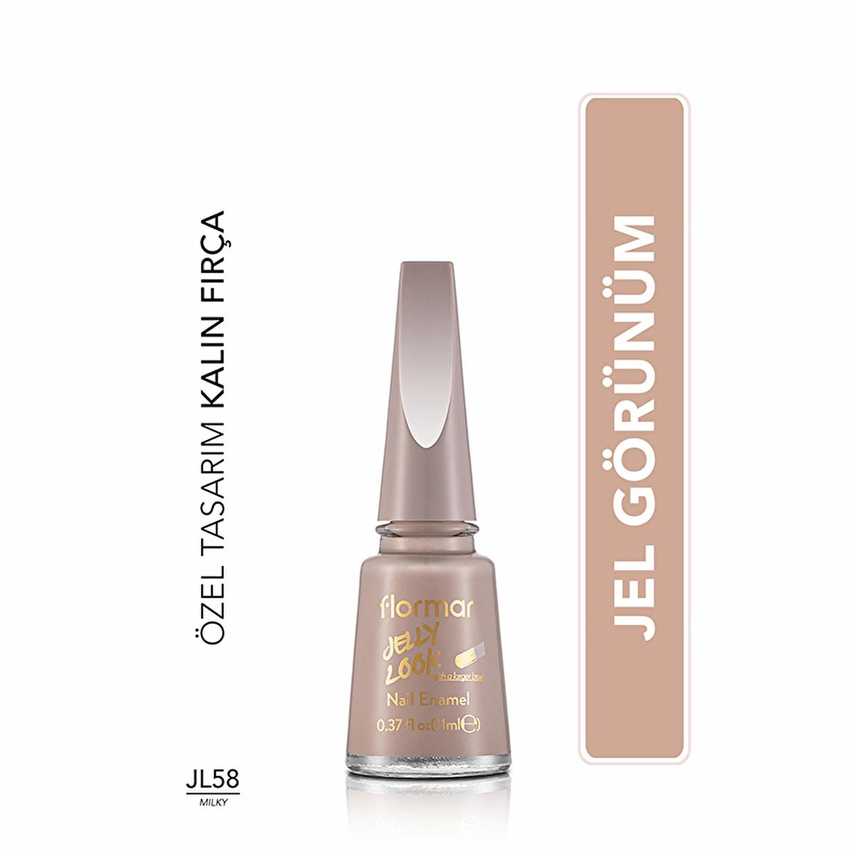 Flormar Jelly Look Nail Polish - High Pigment, Long Lasting, Jelly Finish by Beauty Care Bag