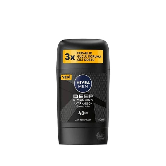 Nivea Men Deep Dimension Deodorant Stick for Men - Long Lasting Odor Protection, 1.69 fl oz by Beauty Care Bag