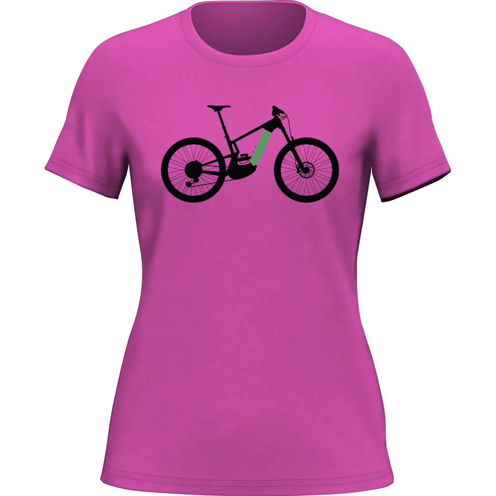 E Bike T-Shirt for Women by Outdoorzees