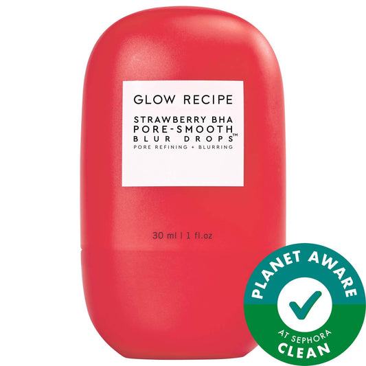 Glow Recipe Strawberry BHA Pore-Smooth Blur Drops: Minimize Pores, Smooth Texture, & Control Oil with this Vegan, Silicone-Free Serum & Primer by Beauty Care Bag