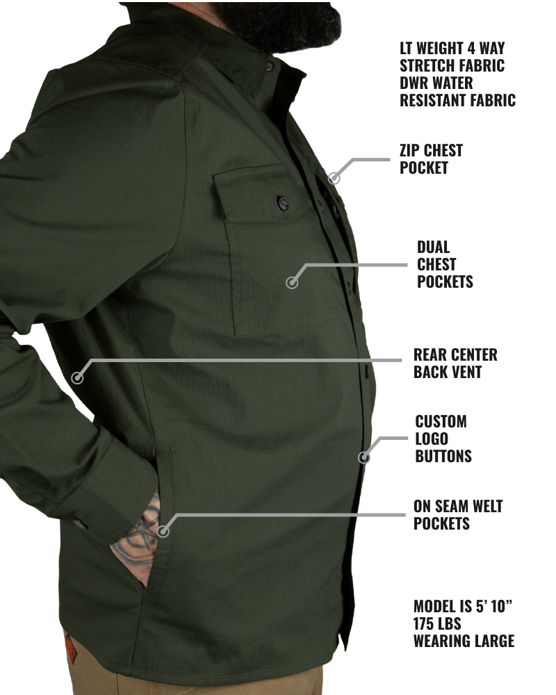 Echo Bravo LS Shirt - Army by Off The Grid Surplus
