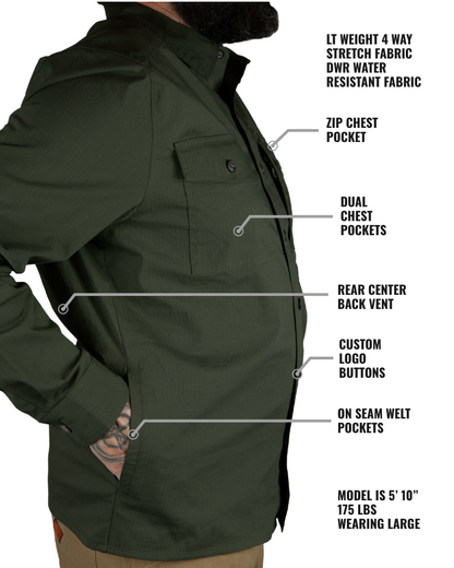 Echo Bravo LS Shirt - Army by Off The Grid Surplus