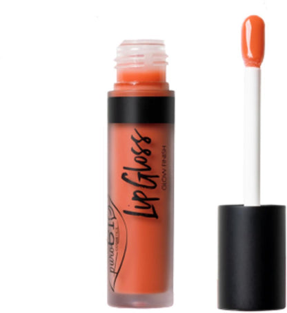 Purobio organic lip gloss in shade 03 with coconut oil