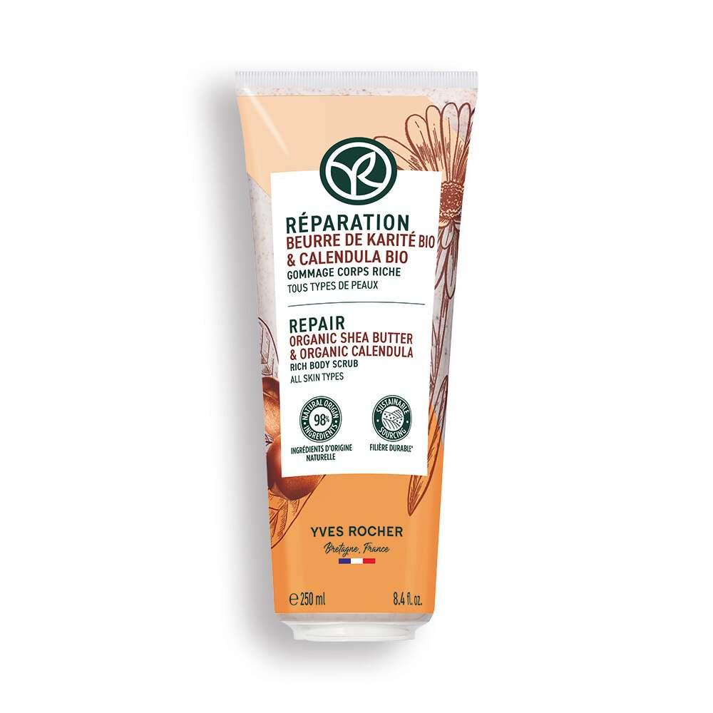 Reparation Body Scrub - Organic Shea Butter Exfoliating Skincare for Smooth, Nourished Skin by Beauty Care Bag