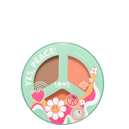 Love Generation Yes, Peace! 01 Beach Bebe Face Palette by Beauty Care Bag